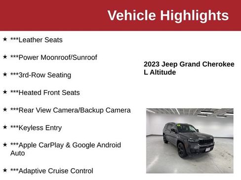 Used 2023 Jeep Grand Cherokee L Laredo AWD/4WD image 10