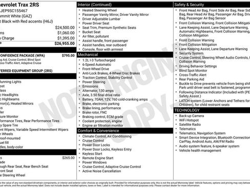Used 2025 Chevrolet Trax RS w/ Driver Confidence Package FWD image 24