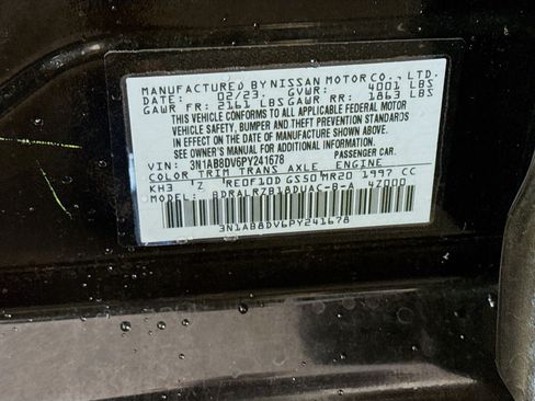 Used 2023 Nissan Sentra SR w/ Midnight Edition Package FWD image 40