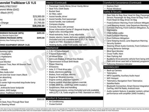 New 2026 Chevrolet TrailBlazer LS w/ LS Convenience Package AWD/4WD image 11