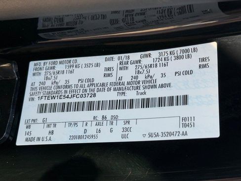 Used 2018 Ford F150 Lariat w/ Equipment Group 502A Luxury image 31