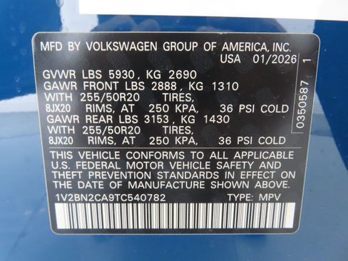 New 2026 Volkswagen Atlas SEL AWD/4WD image 30
