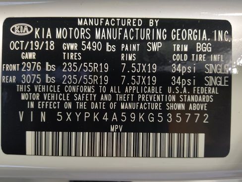 Used 2019 Kia Sorento SX w/ SX Touring Package FWD image 33