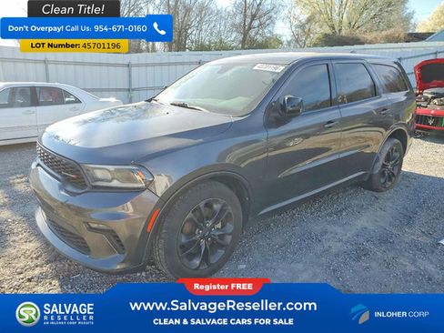 Used 2021 Dodge Durango GT w/ Blacktop Package RWD image 1