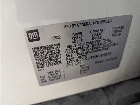 Used 2022 Chevrolet Tahoe LT w/ Luxury Package image 18