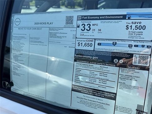 New 2025 Nissan Kicks Play S image 7