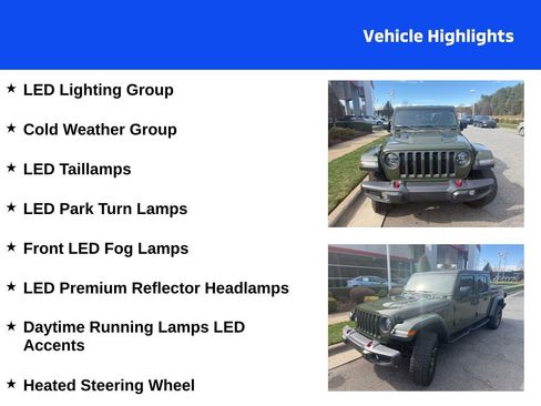Used 2022 Jeep Gladiator Rubicon w/ LED Lighting Group image 4