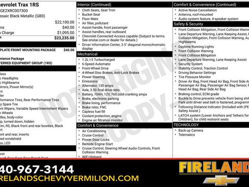 Used 2024 Chevrolet Trax RS image 2