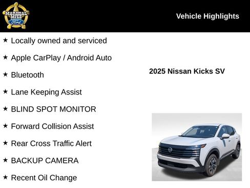 Used 2025 Nissan Kicks SV image 2