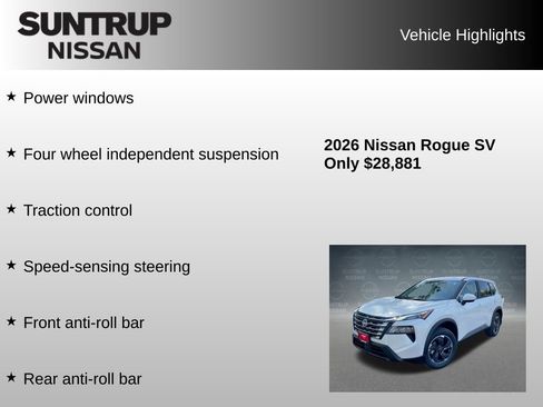 New 2026 Nissan Rogue SV w/ Cold Weather Package FWD image 16