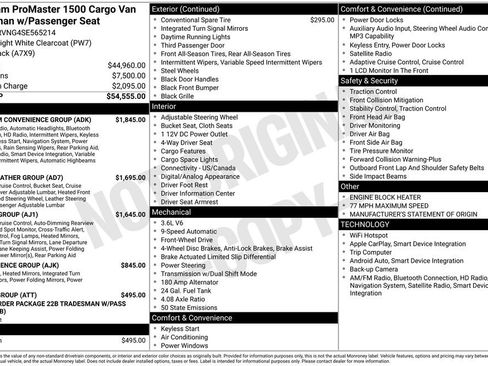 Used 2025 RAM ProMaster 1500 w/ Premium Convenience Group FWD image 12