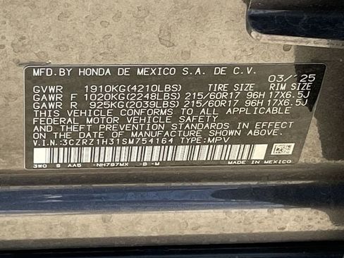 Certified 2025 Honda HR-V LX image 27