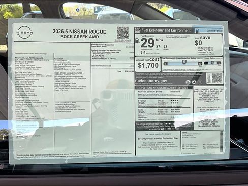 New 2026 Nissan Rogue Rock Creek image 19