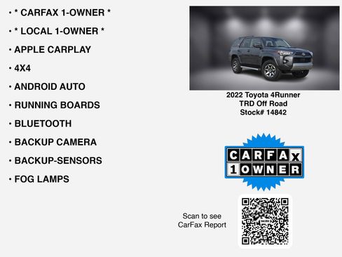 Used 2022 Toyota 4Runner TRD Off-Road image 7