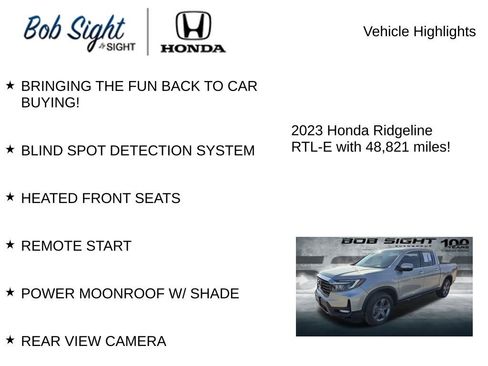Certified 2023 Honda Ridgeline RTL-E image 3