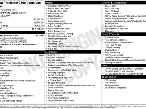 Used 2024 RAM ProMaster 2500 w/ Convenience Group image 15