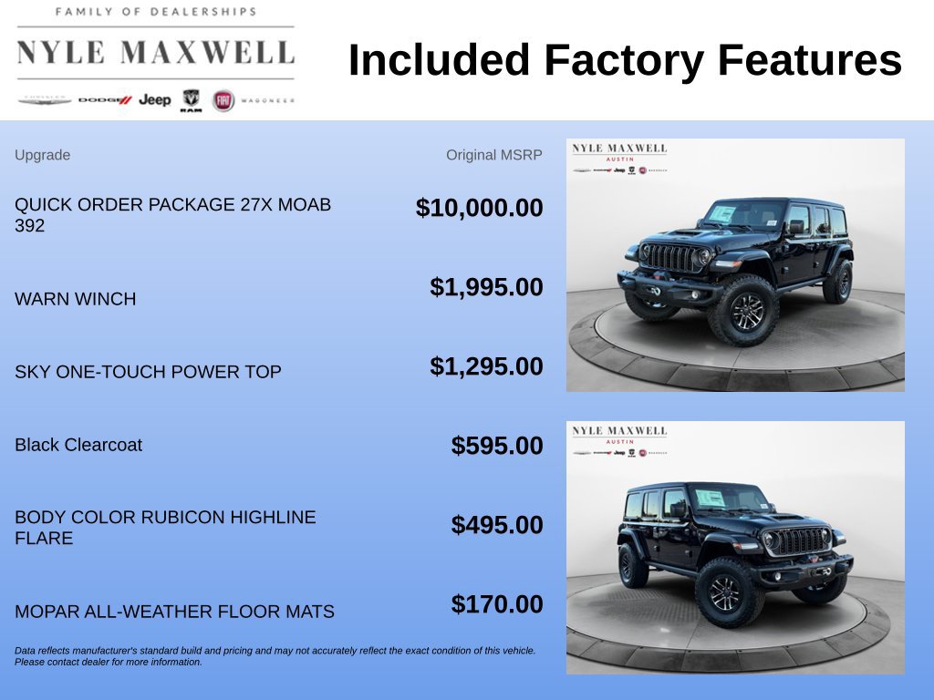 New 2027 Jeep Wrangler Unlimited Rubicon 392 AWD/4WD image 7