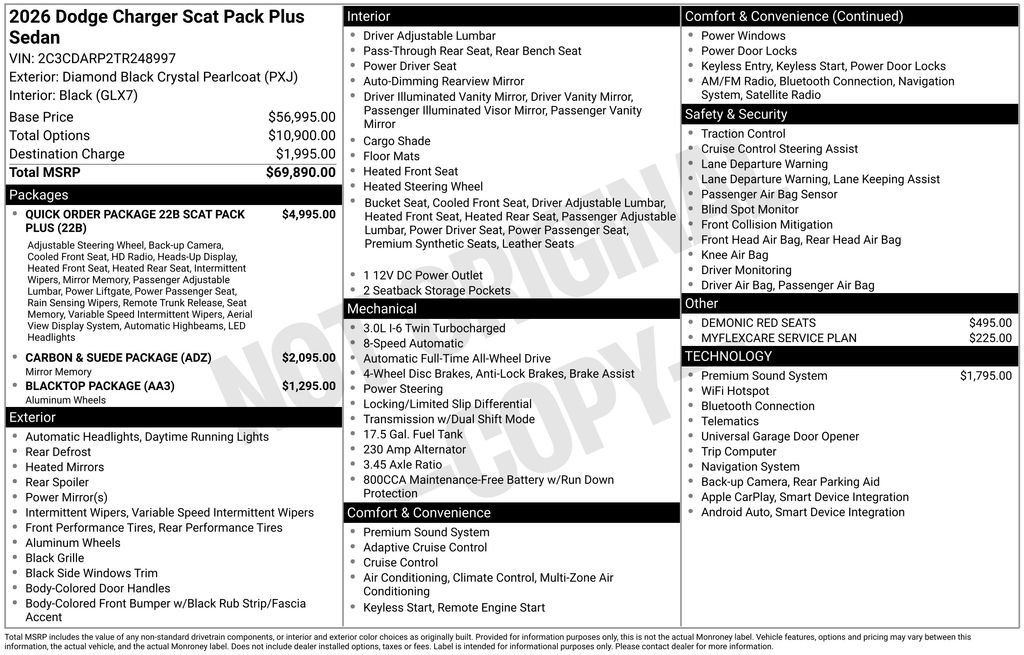 New 2026 Dodge Charger Scat Pack AWD/4WD image 7
