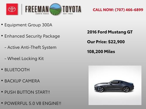 Used 2016 Ford Mustang GT w/ Enhanced Security Package RWD image 5