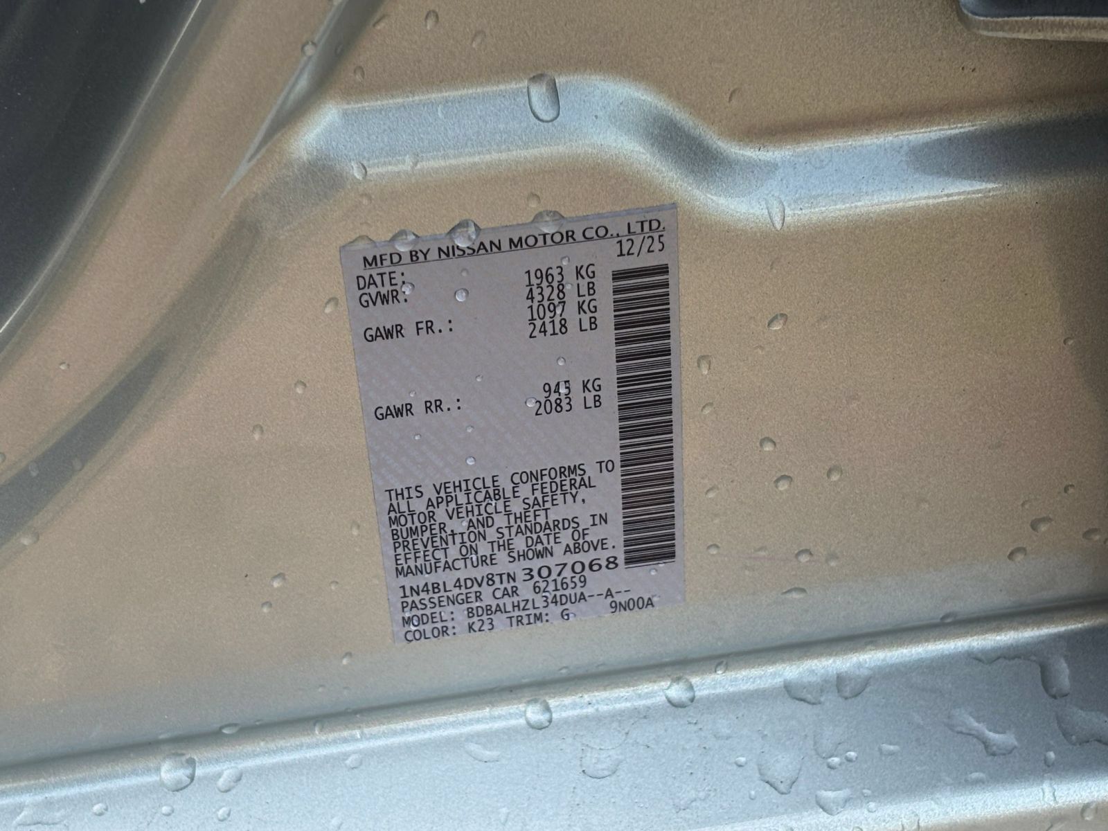 Used 2026 Nissan Altima 2.5 SV FWD image 28