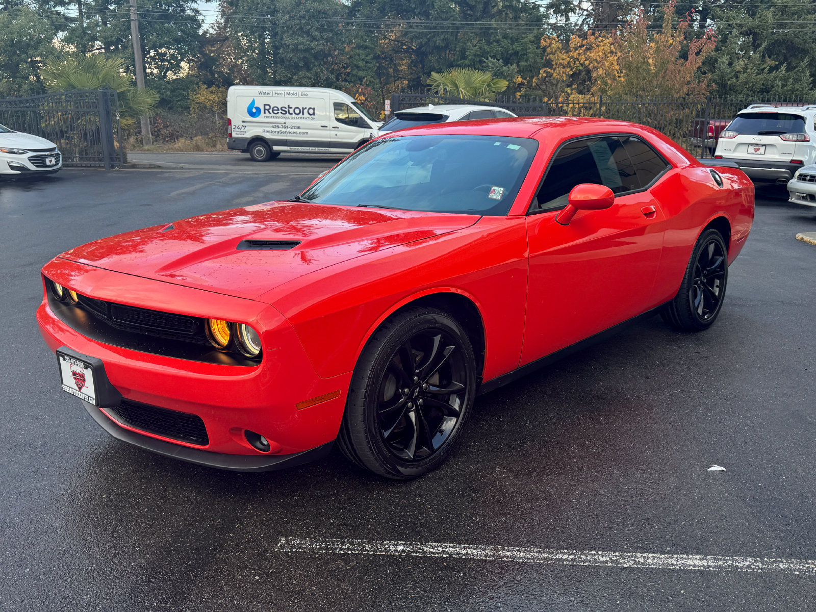 Used 2017 Dodge Challenger SXT w/ Blacktop Package RWD image 3