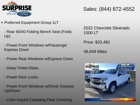 Used 2022 Chevrolet Silverado 1500 LT w/ Z71 Off-Road Package AWD/4WD image 6
