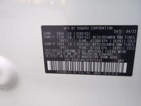 Used 2023 Subaru Outback Limited AWD/4WD image 37