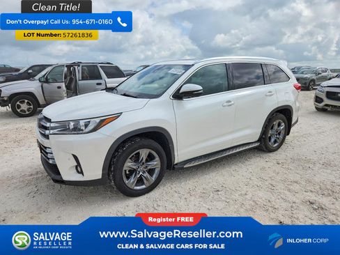Used 2017 Toyota Highlander Limited Platinum FWD image 1