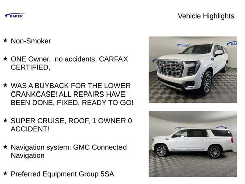Used 2025 GMC Yukon XL Denali w/ Denali Reserve Package AWD/4WD image 4