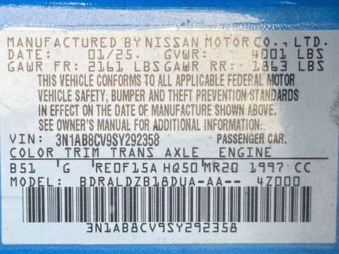 Used 2025 Nissan Sentra SV FWD image 43