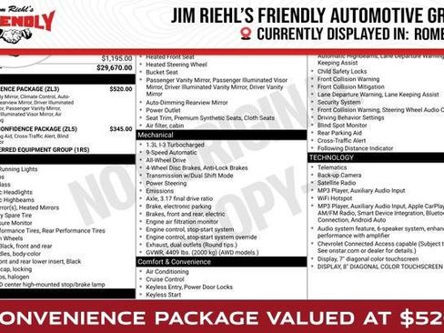 Used 2022 Chevrolet TrailBlazer RS w/ Convenience Package AWD/4WD image 1