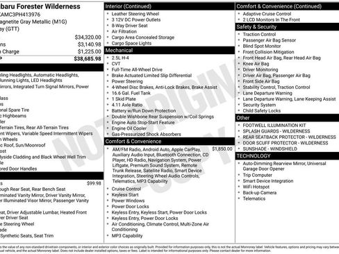 Certified 2023 Subaru Forester Wilderness image 47