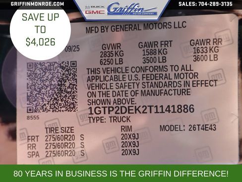 New 2026 GMC Canyon AT4 w/ Nightfall Essentials Package AWD/4WD image 33