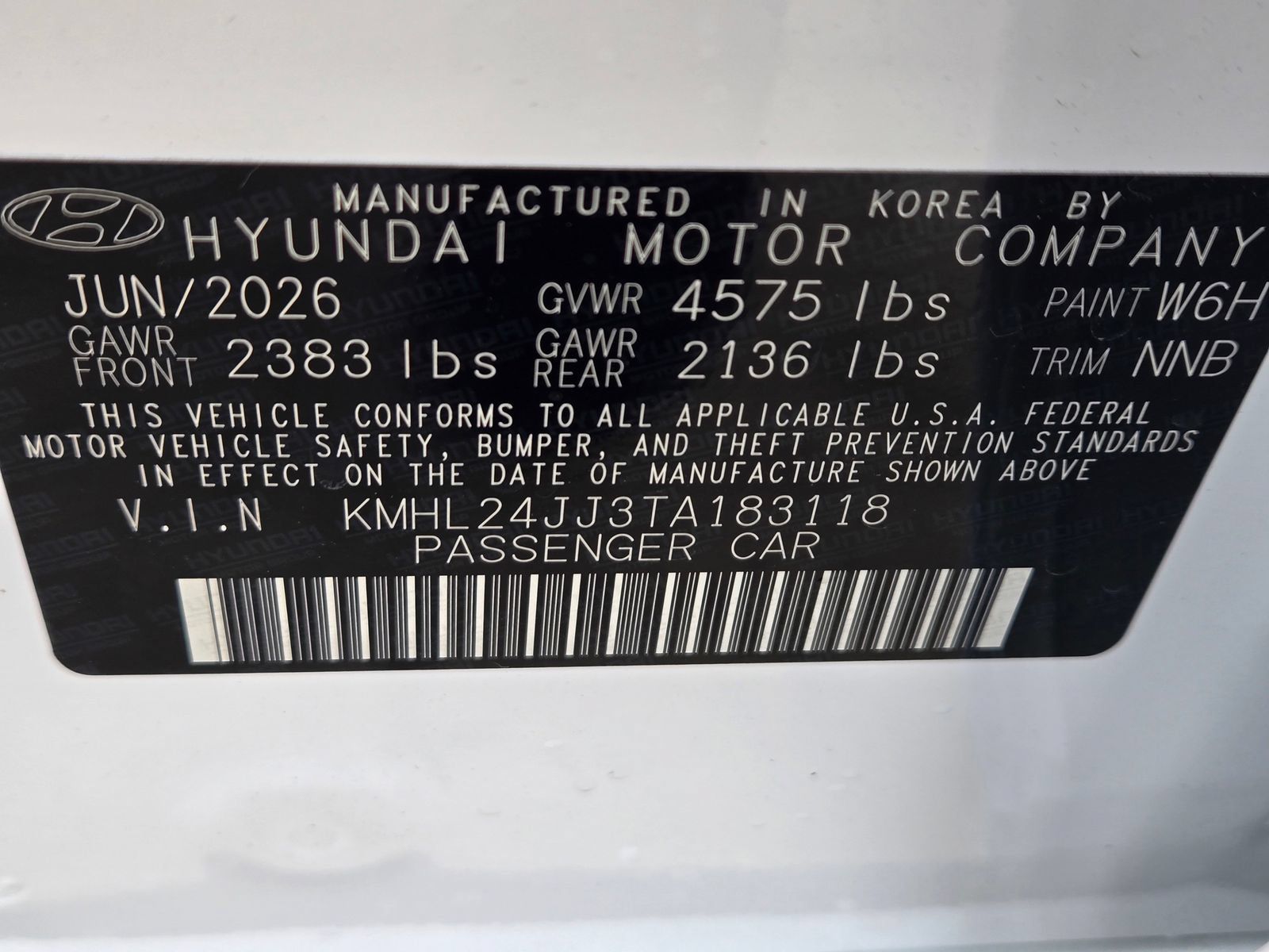 New 2026 Hyundai Sonata Blue FWD image 21