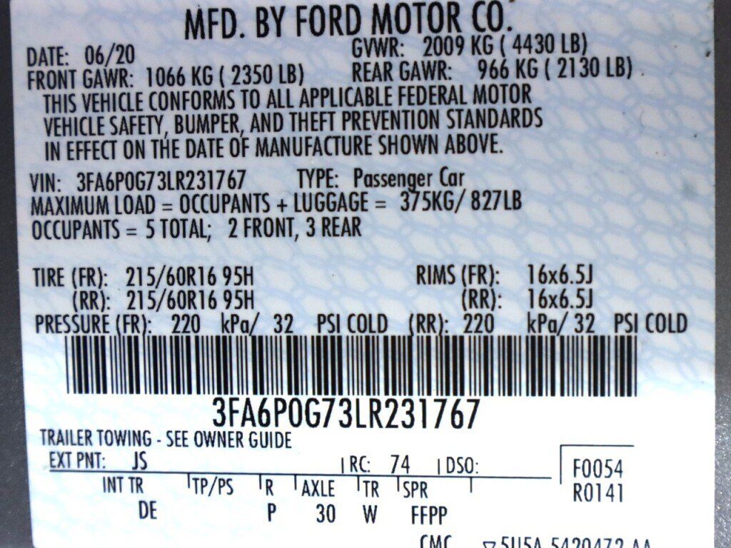 Used 2020 Ford Fusion S FWD image 42