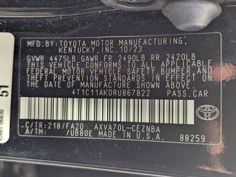 Used 2024 Toyota Camry LE FWD image 25