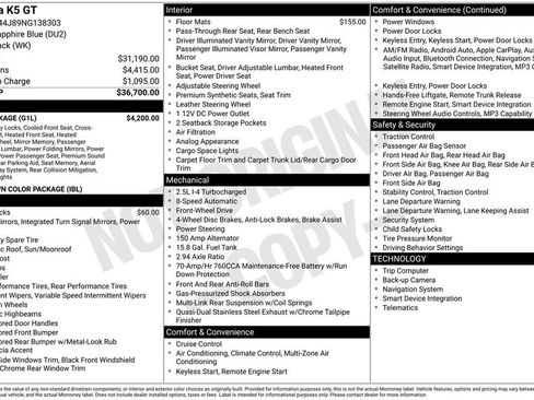 Used 2022 Kia K5 GT w/ GT1 Package FWD image 3