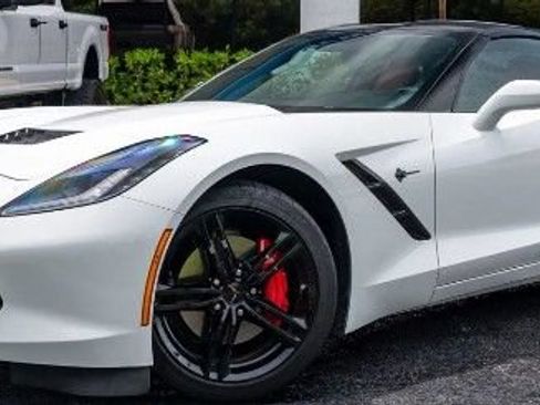 Used 2016 Chevrolet Corvette Stingray Coupe w/ Carbon Flash Badge Package RWD image 1