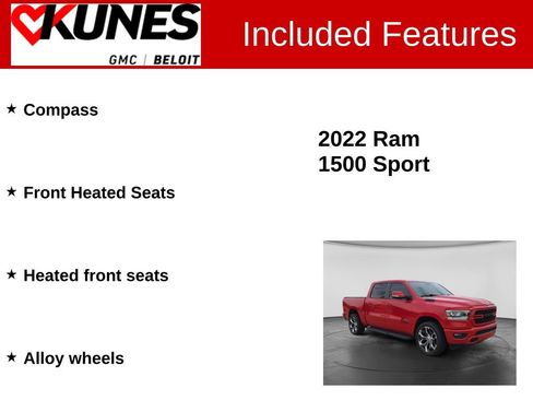 Used 2022 RAM 1500 Sport w/ Rebel Level 2 Equipment Group AWD/4WD image 3