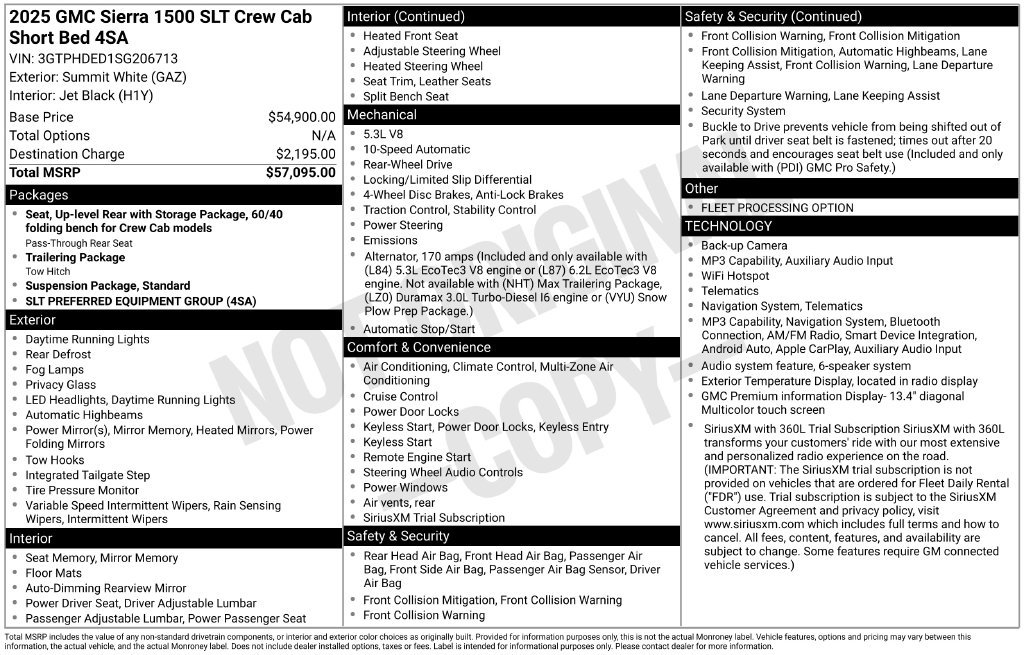 Used 2025 GMC Sierra 1500 SLT RWD image 13