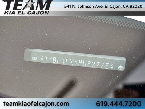 Used 2017 Toyota Camry XSE w/ Moonroof Package FWD image 33