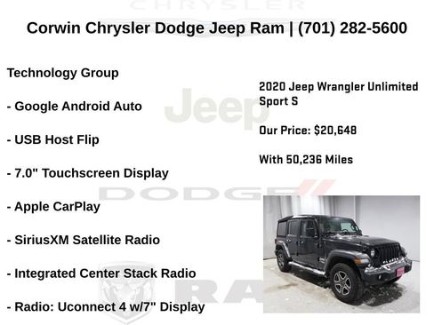 Used 2020 Jeep Wrangler Unlimited Sport S image 19