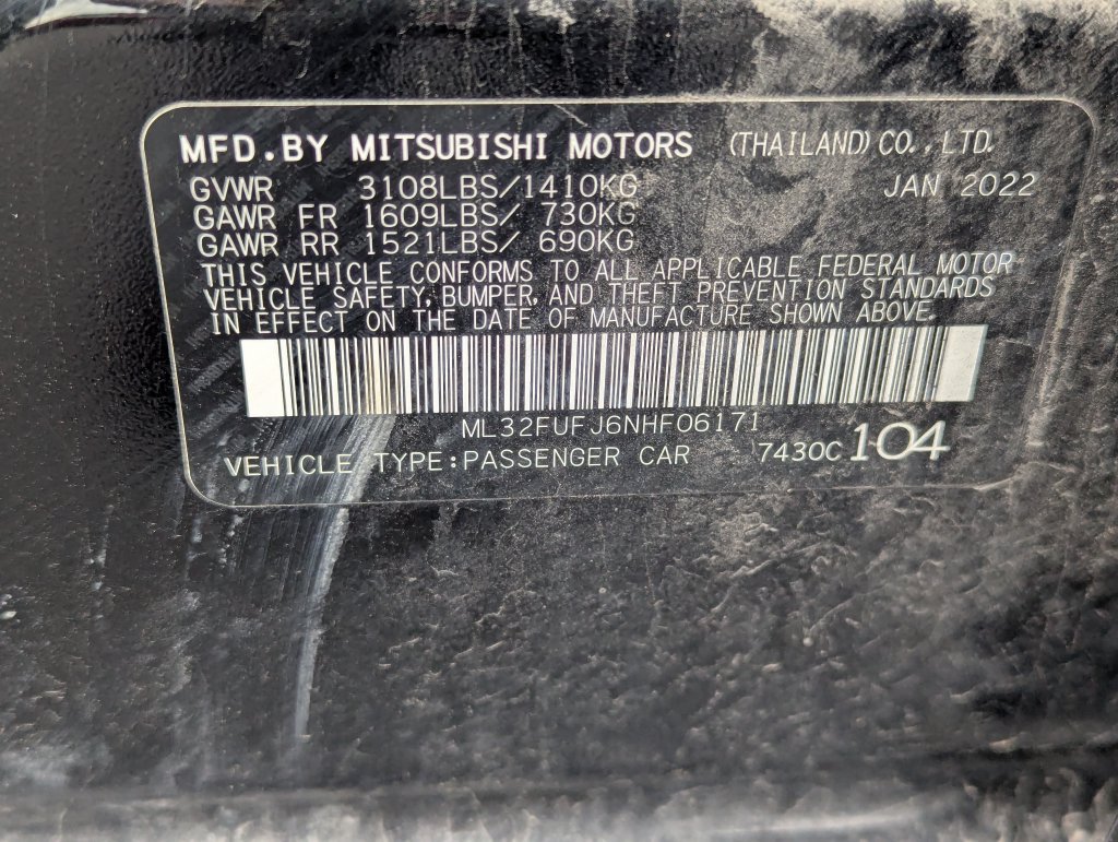 Used 2022 Mitsubishi Mirage G4 FWD image 14