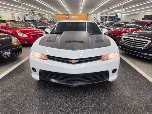 Used 2014 Chevrolet Camaro LS w/ Black Rally Stripe Package RWD image 2