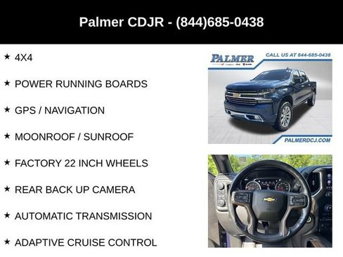 Used 2019 Chevrolet Silverado 1500 High Country w/ Technology Package AWD/4WD image 6