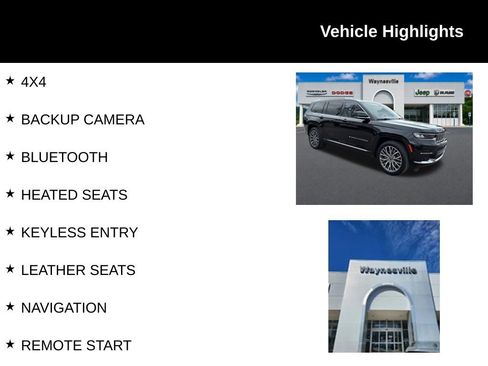 Used 2022 Jeep Grand Cherokee L Summit AWD/4WD image 2
