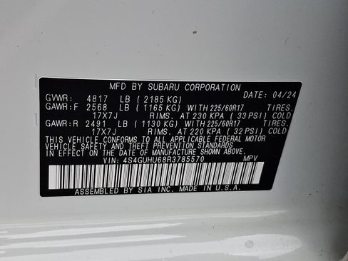 Certified 2024 Subaru Crosstrek 2.5i Wilderness AWD/4WD image 27