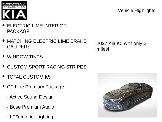 New 2027 Kia K5 GT-Line AWD/4WD image 7