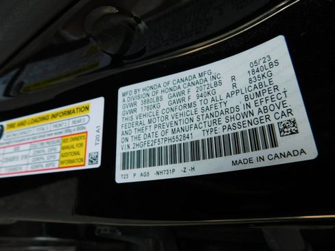 Certified 2023 Honda Civic Sport image 8