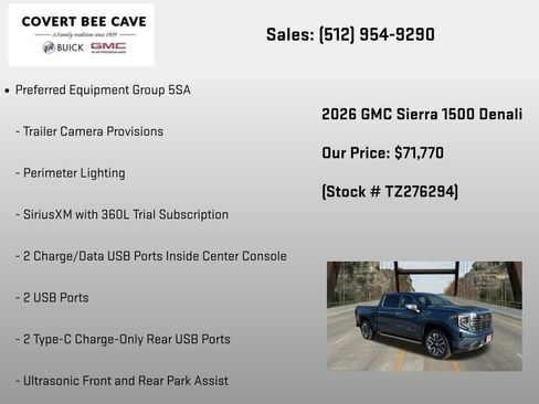 New 2026 GMC Sierra 1500 Denali w/ Denali Reserve Package AWD/4WD image 30
